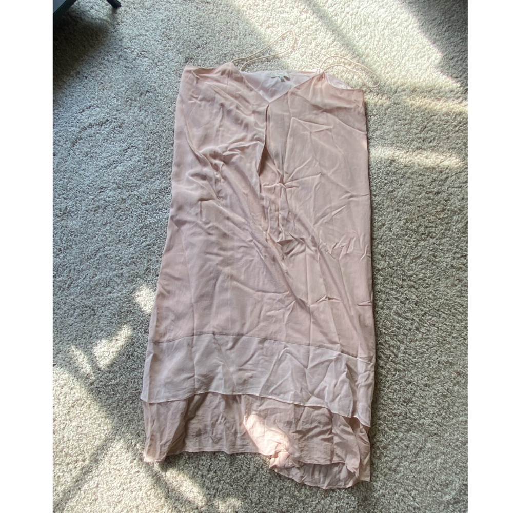 Madewell tiered pink dress